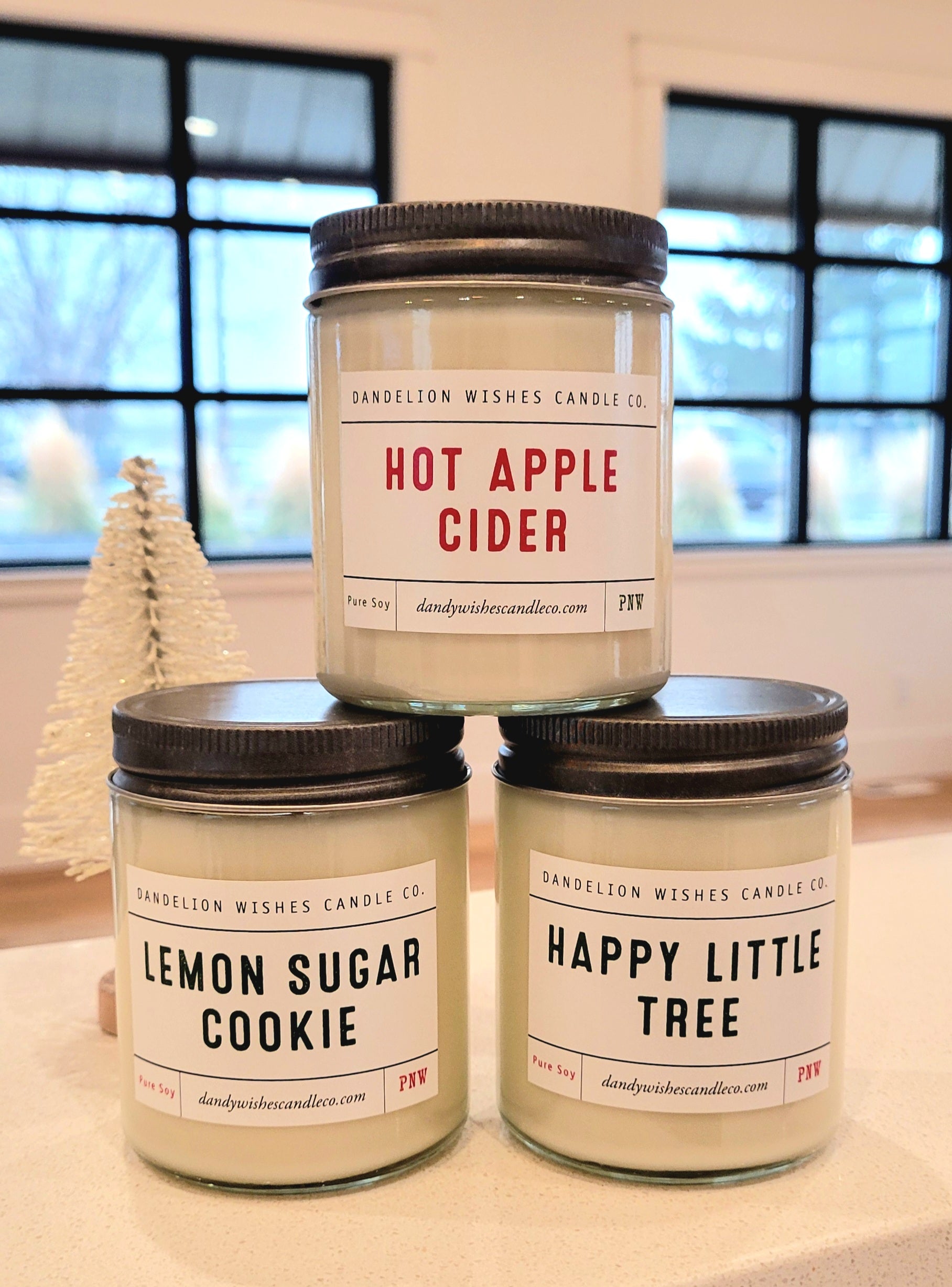 BUNDLE PACK HOLIDAY EDITION 3 - Pack 8.5 oz. Clear Glass Candles