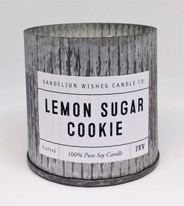 12 oz. Rustic Galvanized Tin Candle