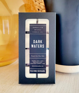 Matte Black Dandy Dots Mini Melts for Wax Warmers - 8 Square Box